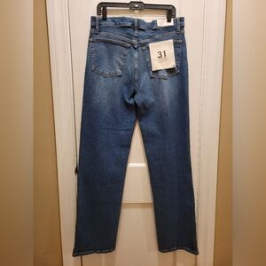 Re/Done 90s High Rise Loose Straight Leg Jeans NWT Womens Size 31